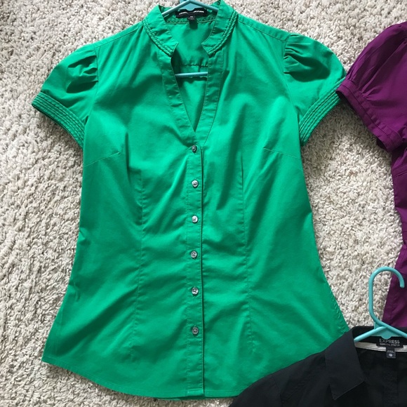 Lot 3 Women’s Express Button Down Dress Shirts XS - Picture 2 of 5